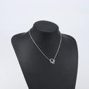 Christian Dior Necklace metal Silver Auth 205482M-16