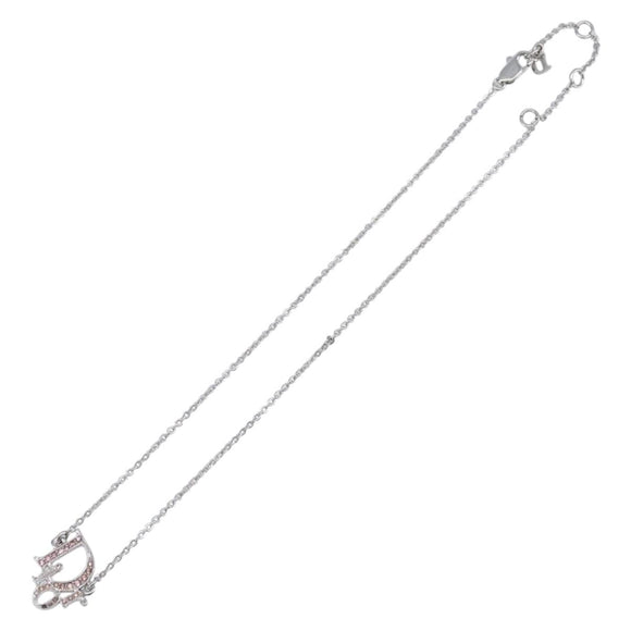 Christian Dior Necklace metal Silver Auth 205482M