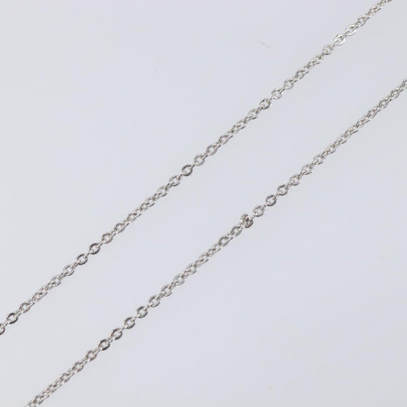 Christian Dior Necklace metal Silver Auth 205482M