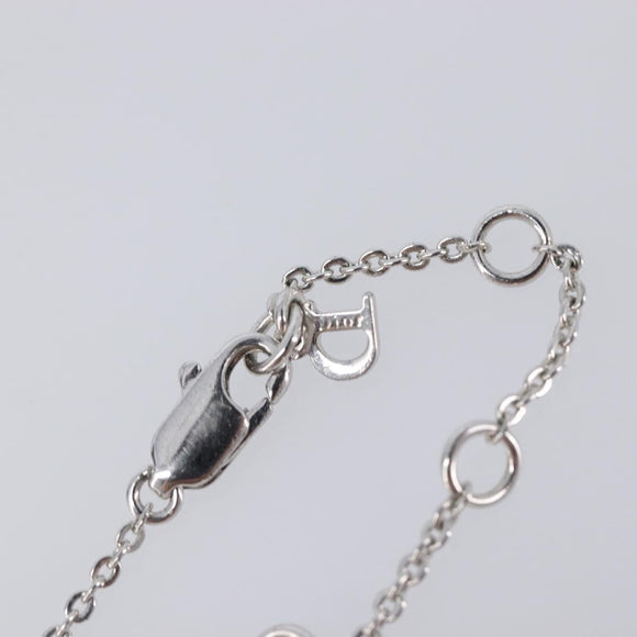 Christian Dior Necklace metal Silver Auth 205482M