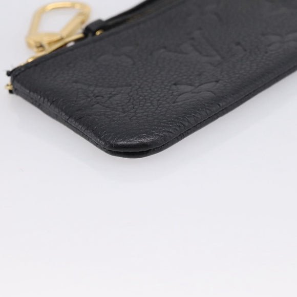 LOUIS VUITTON Empreinte Pochette Cles Coin Purse Black M28796 LV Auth 205483M