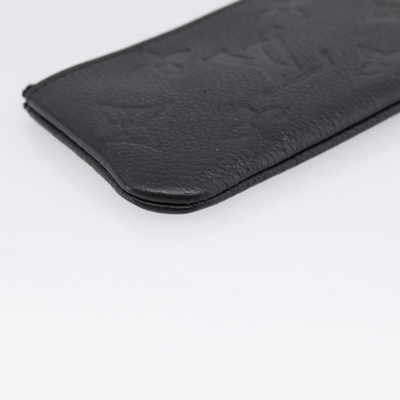 LOUIS VUITTON Empreinte Pochette Cles Coin Purse Black M28796 LV Auth 205483M
