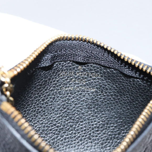 LOUIS VUITTON Empreinte Pochette Cles Coin Purse Black M28796 LV Auth 205483M