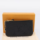 LOUIS VUITTON Empreinte Pochette Cles Coin Purse Black M28796 LV Auth 205483M-12