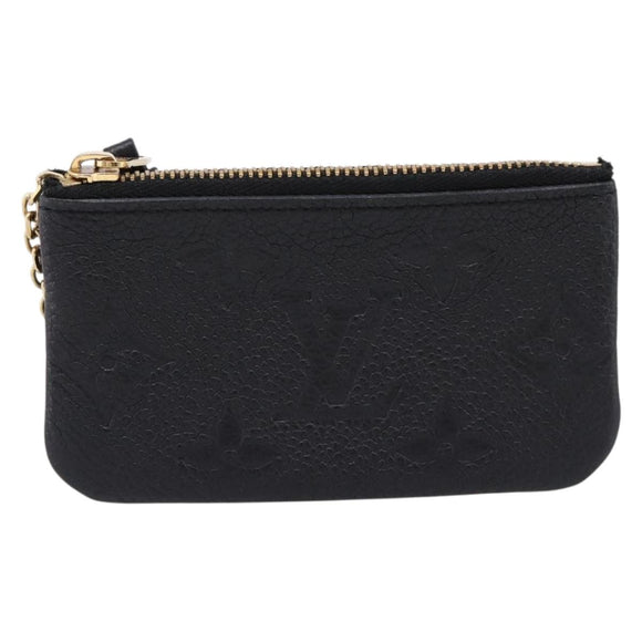LOUIS VUITTON Empreinte Pochette Cles Coin Purse Black M28796 LV Auth 205483M