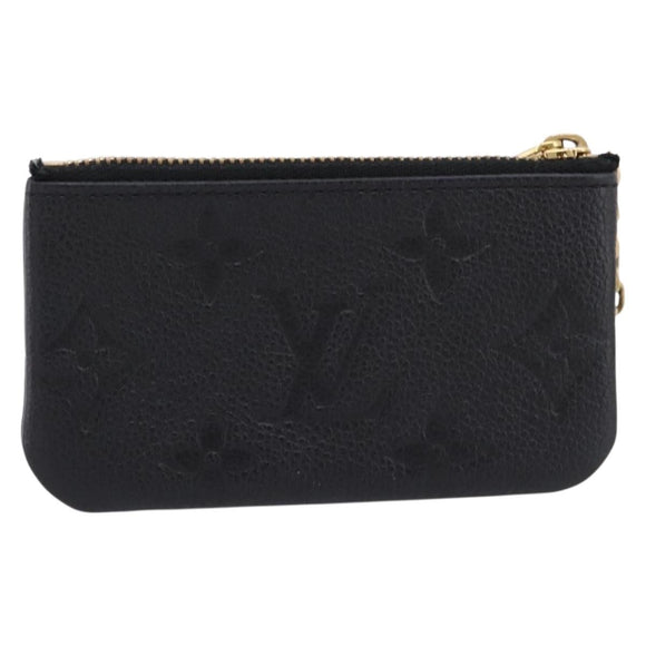 LOUIS VUITTON Empreinte Pochette Cles Coin Purse Black M28796 LV Auth 205483M