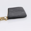LOUIS VUITTON Empreinte Pochette Cles Coin Purse Black M28796 LV Auth 205483M-3