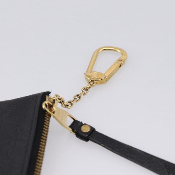 LOUIS VUITTON Empreinte Pochette Cles Coin Purse Black M28796 LV Auth 205483M