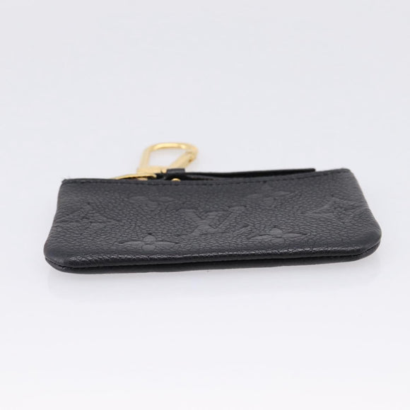 LOUIS VUITTON Empreinte Pochette Cles Coin Purse Black M28796 LV Auth 205483M
