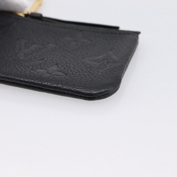 LOUIS VUITTON Empreinte Pochette Cles Coin Purse Black M28796 LV Auth 205483M