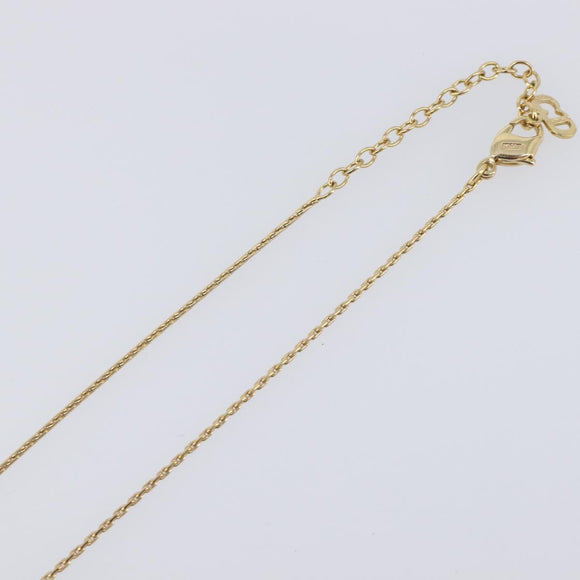 Christian Dior Necklace metal Gold Auth 205485