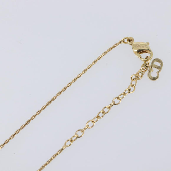 Christian Dior Necklace metal Gold Auth 205485