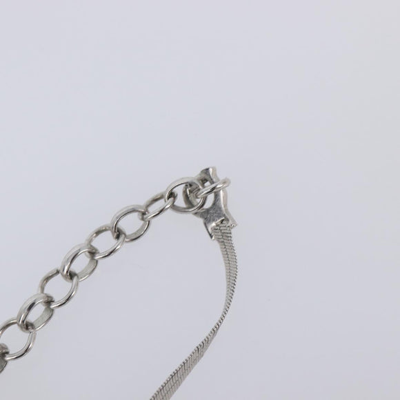 Christian Dior Necklace metal Silver Auth 205487M