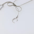 Christian Dior Necklace metal Silver Auth 205487M-14