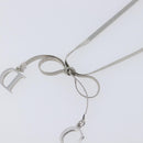 Christian Dior Necklace metal Silver Auth 205487M-15