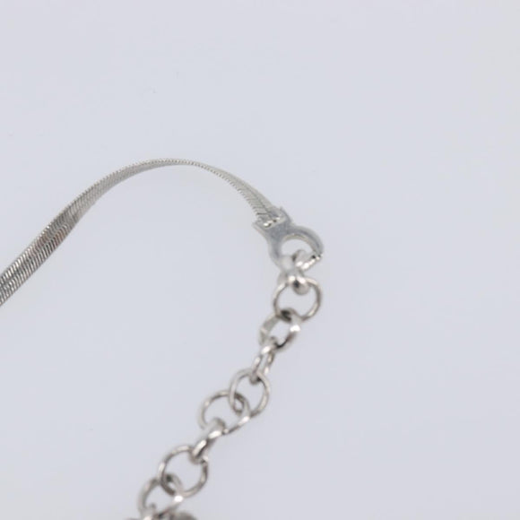 Christian Dior Necklace metal Silver Auth 205487M