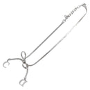 Christian Dior Necklace metal Silver Auth 205487M-2