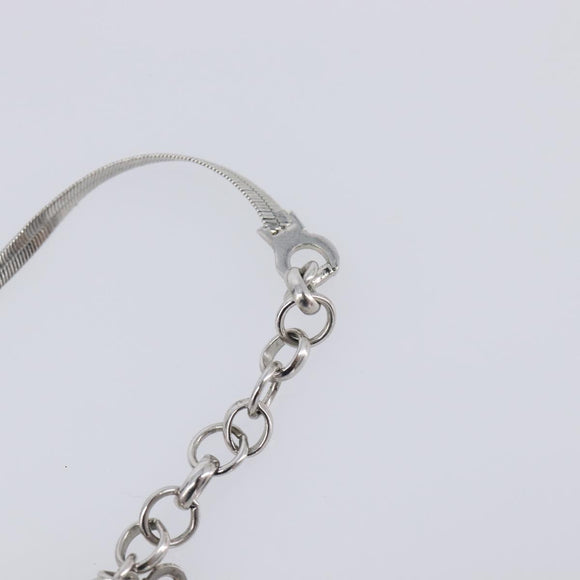 Christian Dior Necklace metal Silver Auth 205487M