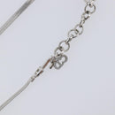 Christian Dior Necklace metal Silver Auth 205487M-21
