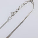 Christian Dior Necklace metal Silver Auth 205487M-8