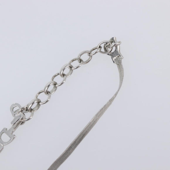Christian Dior Necklace metal Silver Auth 205487M