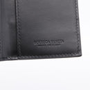 Bottega Veneta MAXI INTRECCIATO Flap Cassette Case Leather Black Auth 205489M-16