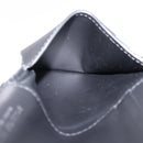 Bottega Veneta MAXI INTRECCIATO Flap Cassette Case Leather Black Auth 205489M-11