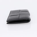 Bottega Veneta MAXI INTRECCIATO Flap Cassette Case Leather Black Auth 205489M-5