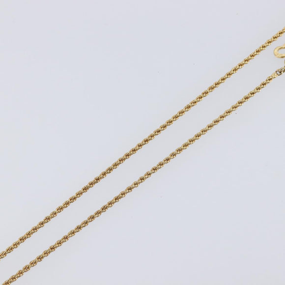 Christian Dior Necklace metal Gold Auth 205492