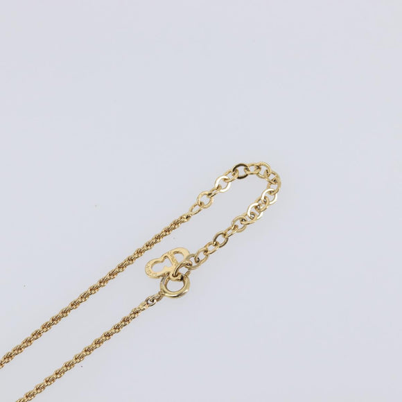 Christian Dior Necklace metal Gold Auth 205492