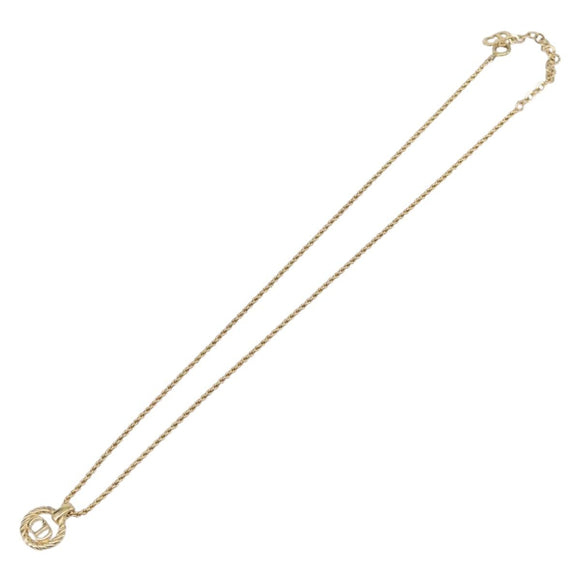 Christian Dior Necklace metal Gold Auth 205492