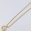 Christian Dior Necklace metal Gold Auth 205492-4