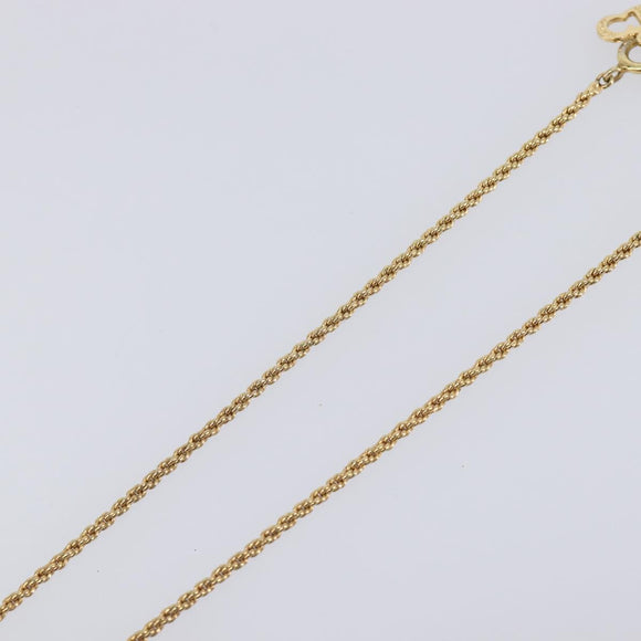 Christian Dior Necklace metal Gold Auth 205492