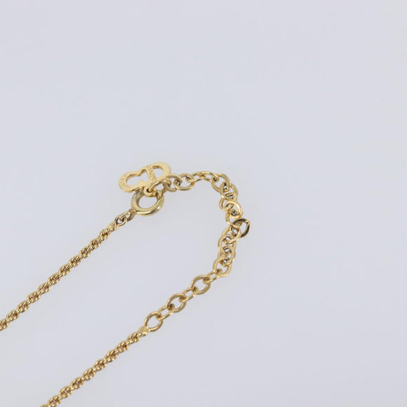 Christian Dior Necklace metal Gold Auth 205492