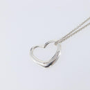 Tiffany & Co. Open Heart Necklace Ag925 Silver Auth 205493M-11