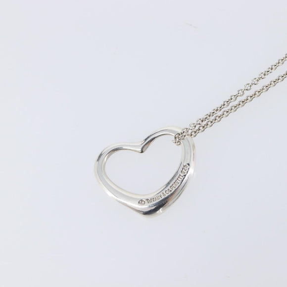 Tiffany & Co. Open Heart Necklace Ag925 Silver Auth 205493M
