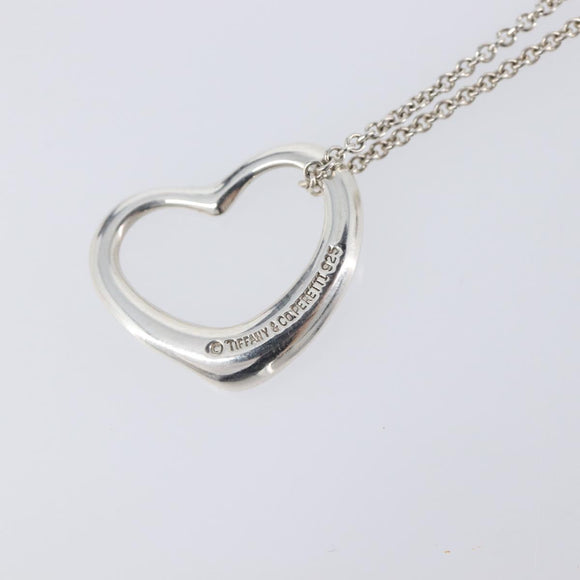 Tiffany & Co. Open Heart Necklace Ag925 Silver Auth 205493M