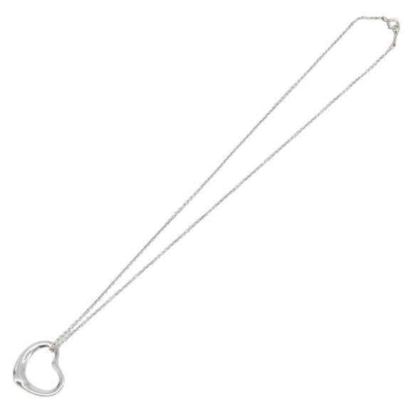 Tiffany & Co. Open Heart Necklace Ag925 Silver Auth 205493M