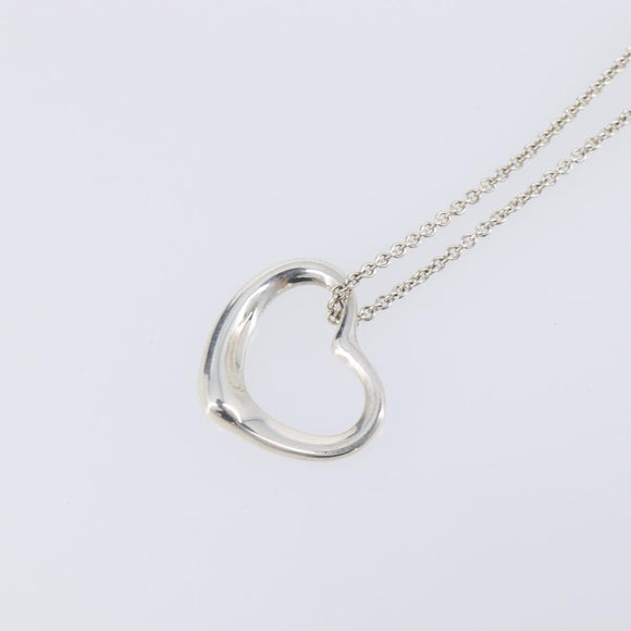 Tiffany & Co. Open Heart Necklace Ag925 Silver Auth 205493M