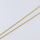 SAINT LAURENT Heart Motif Necklace metal Gold Auth 205495M-12