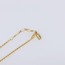 SAINT LAURENT Heart Motif Necklace metal Gold Auth 205495M-14