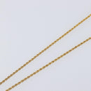 SAINT LAURENT Heart Motif Necklace metal Gold Auth 205495M-5