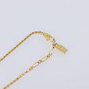 SAINT LAURENT Heart Motif Necklace metal Gold Auth 205495M-7