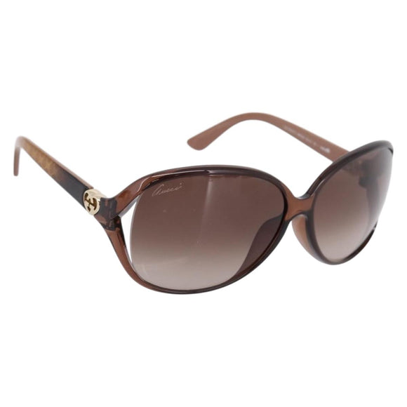 GUCCI Sunglasses plastic Brown Auth 205499M