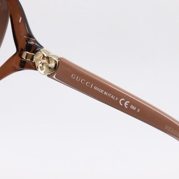 GUCCI Sunglasses plastic Brown Auth 205499M