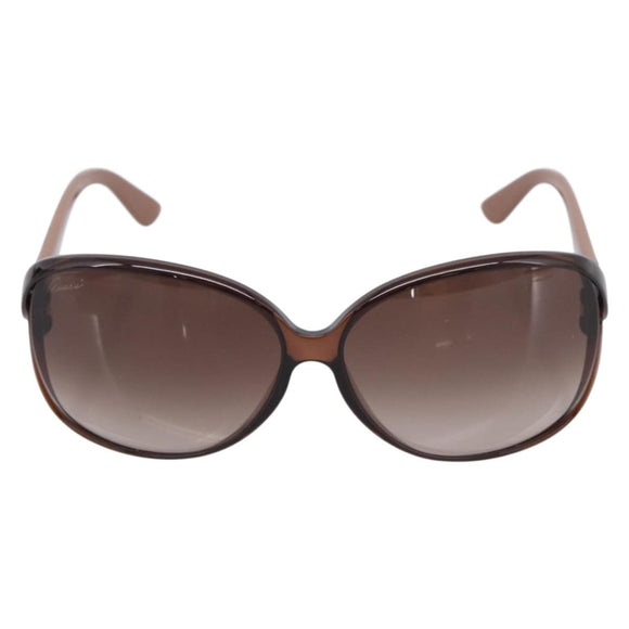 GUCCI Sunglasses plastic Brown Auth 205499M
