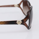 GUCCI Sunglasses plastic Brown Auth 205499M-4
