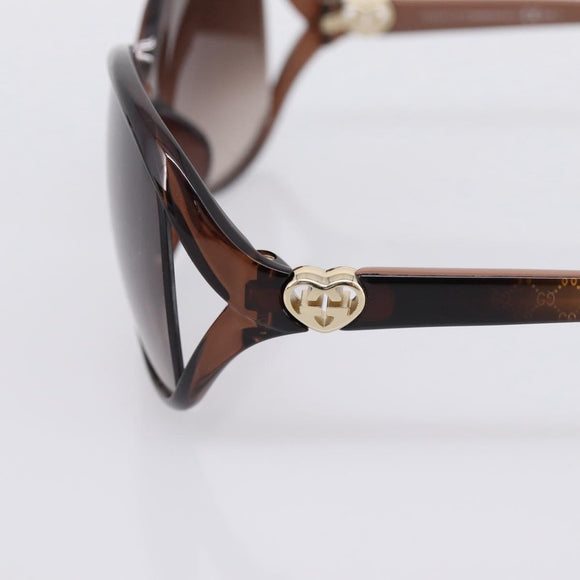 GUCCI Sunglasses plastic Brown Auth 205499M