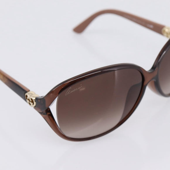 GUCCI Sunglasses plastic Brown Auth 205499M