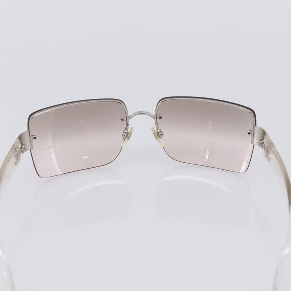 CHANEL Rimless Sunglasses plastic Clear CC Auth 205500M